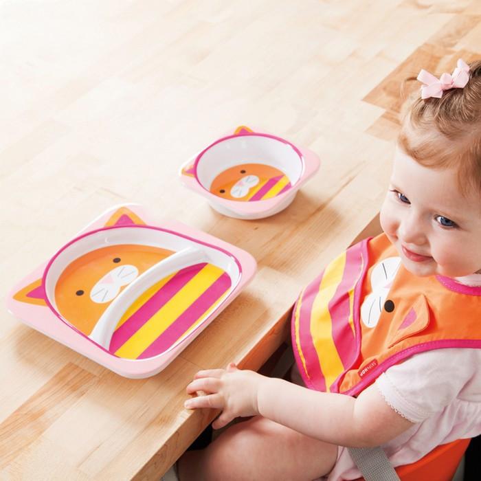 Skip Hop Zoo Tableware - Melamine Set - Cat | Little Baby.