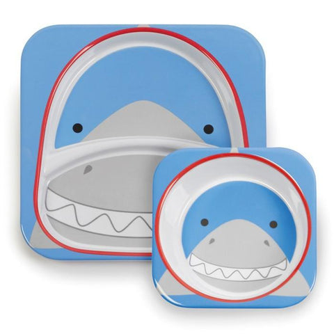Skip Hop Zoo Tableware - Melamine Set - Shark | Little Baby.
