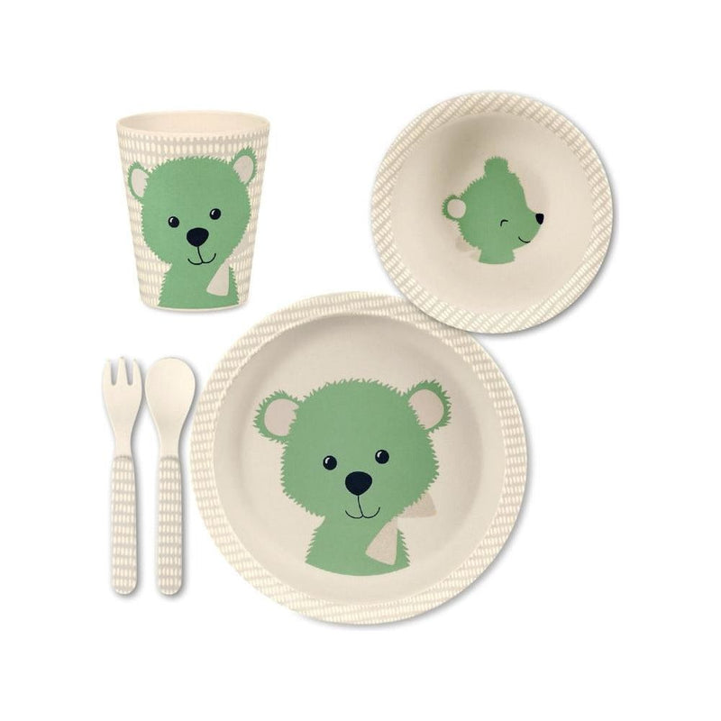 Sterntaler Bamboo Tableware Set- Baylee Green | Little Baby.