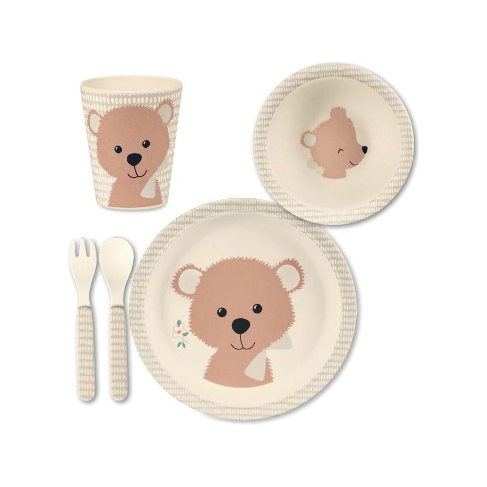 Sterntaler Bamboo Tableware Set- Baylee Rose | Little Baby.