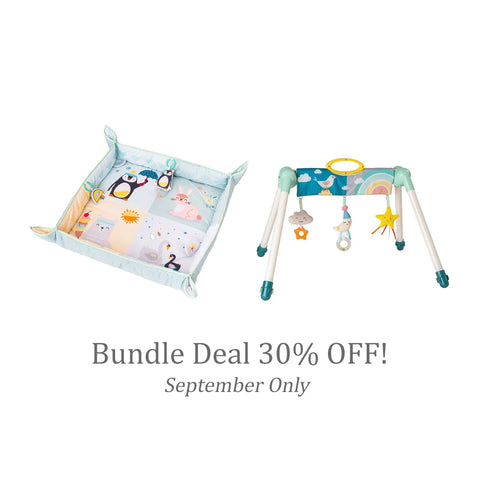 Bundle Deal (Sept 2020 only!) | Taf Toys North pole 4 Seasons Mat + Mini Moon Take To Play Baby Gym | Little Baby.