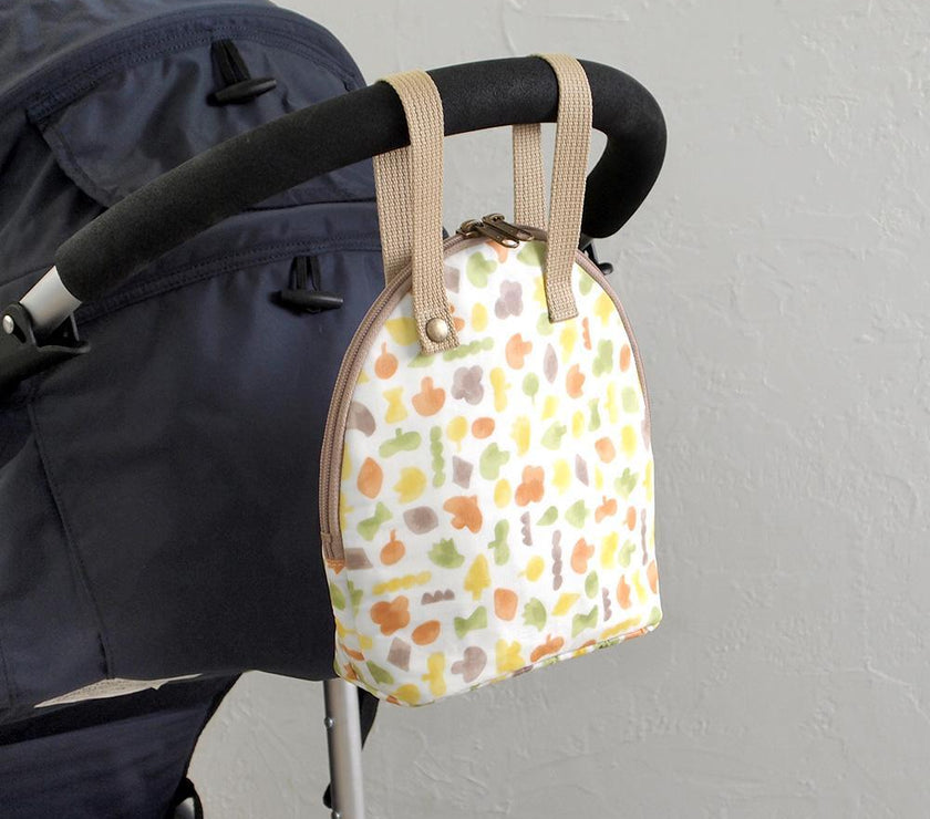 Hoppetta Polka Mug Pouch Thermal Bag - Brown | Little Baby.