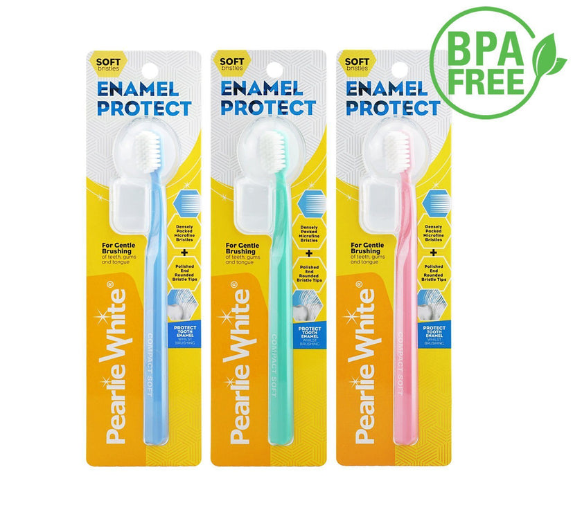 BrushCare Enamel Protect Adult Soft Toothbrush Triple Pack | Little Baby.