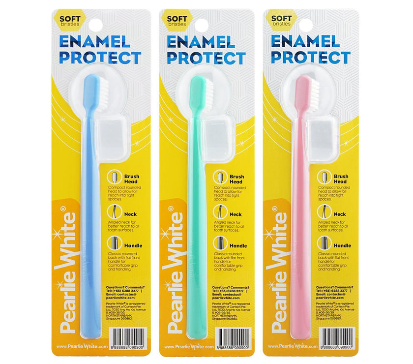 BrushCare Enamel Protect Adult Soft Toothbrush Triple Pack | Little Baby.