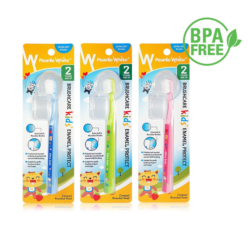 BrushCare Enamel Protect Kids Extra Soft Toothbrush Triple Pack | Little Baby.