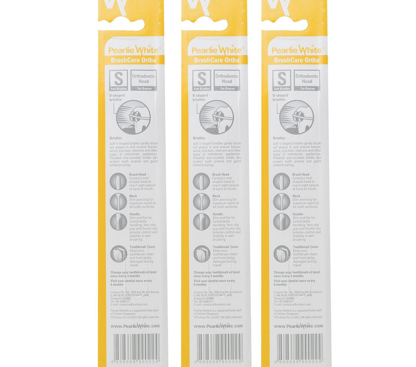 BrushCare Ortho Soft Toothbrush Triple Pack | Little Baby.