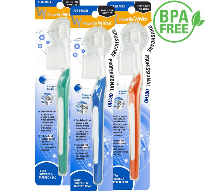 BrushCare Professional Ortho Soft Toothbrush Triple Pack | Little Baby.