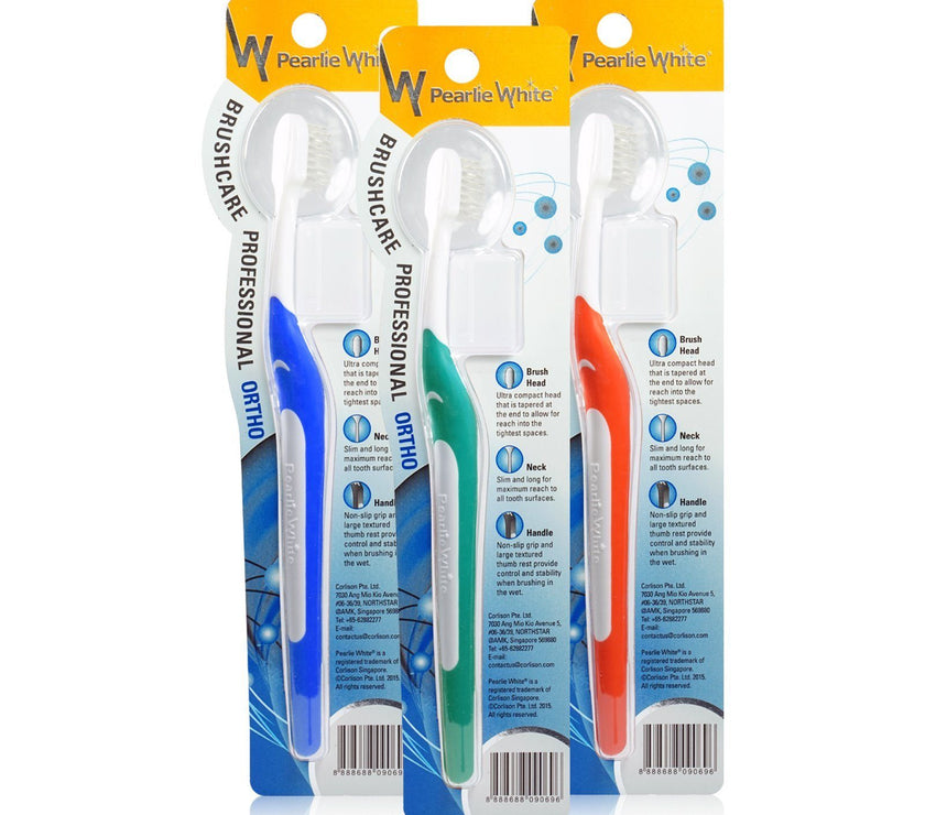 BrushCare Professional Ortho Soft Toothbrush Triple Pack | Little Baby.