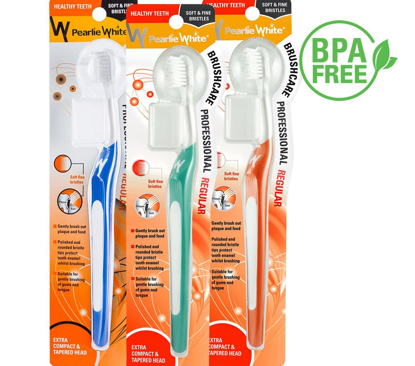 BrushCare Professional Regular Soft Toothbrush Triple Pack | Little Baby.