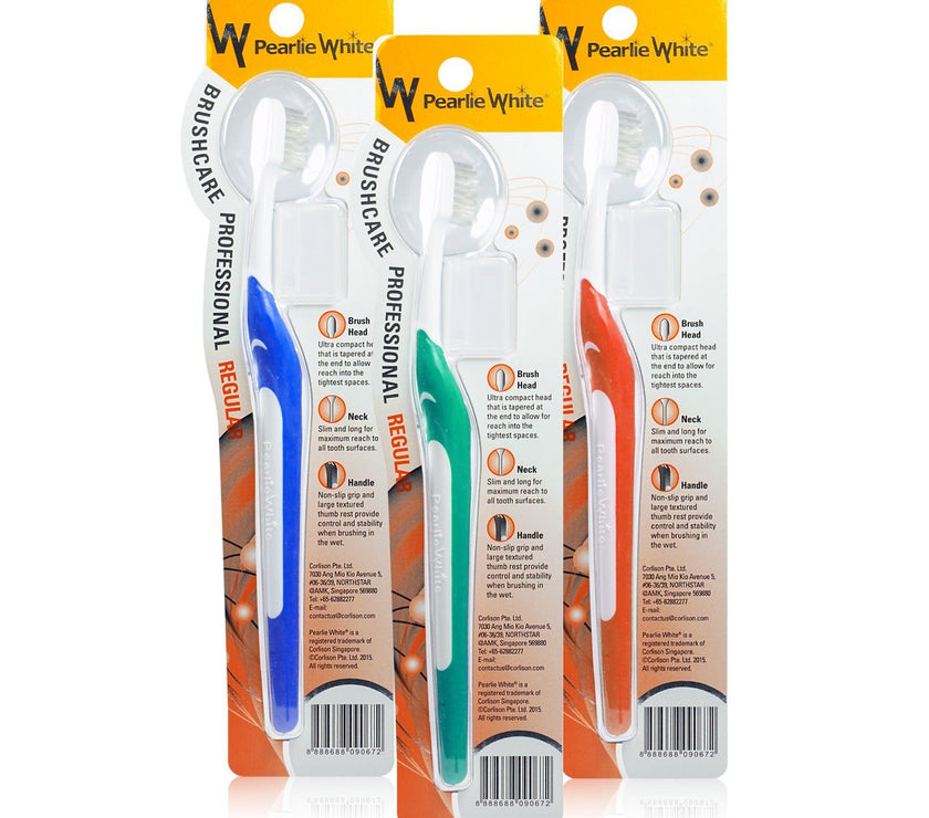 BrushCare Professional Regular Soft Toothbrush Triple Pack | Little Baby.