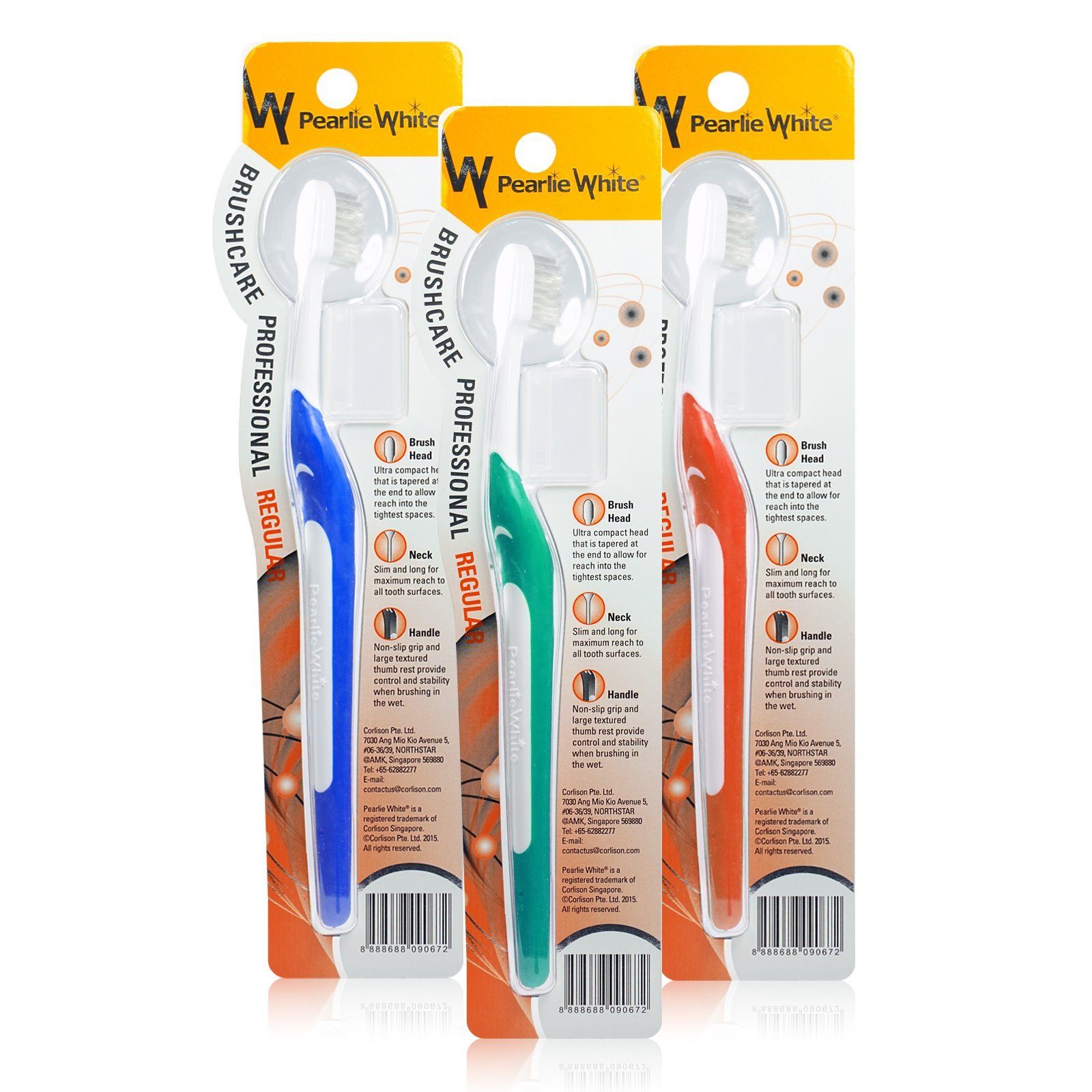 BrushCare Professional Regular Soft Toothbrush Triple Pack | Little Baby.