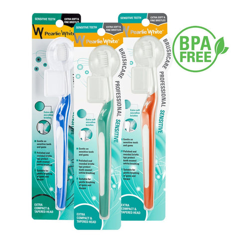 BrushCare Professional Sensitive Extra Soft Toothbrush Triple Pack | Little Baby.