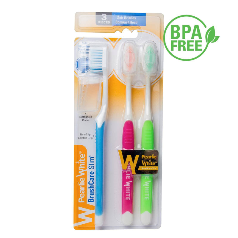BrushCare Slim Soft Toothbrush Triple Pack | Little Baby.
