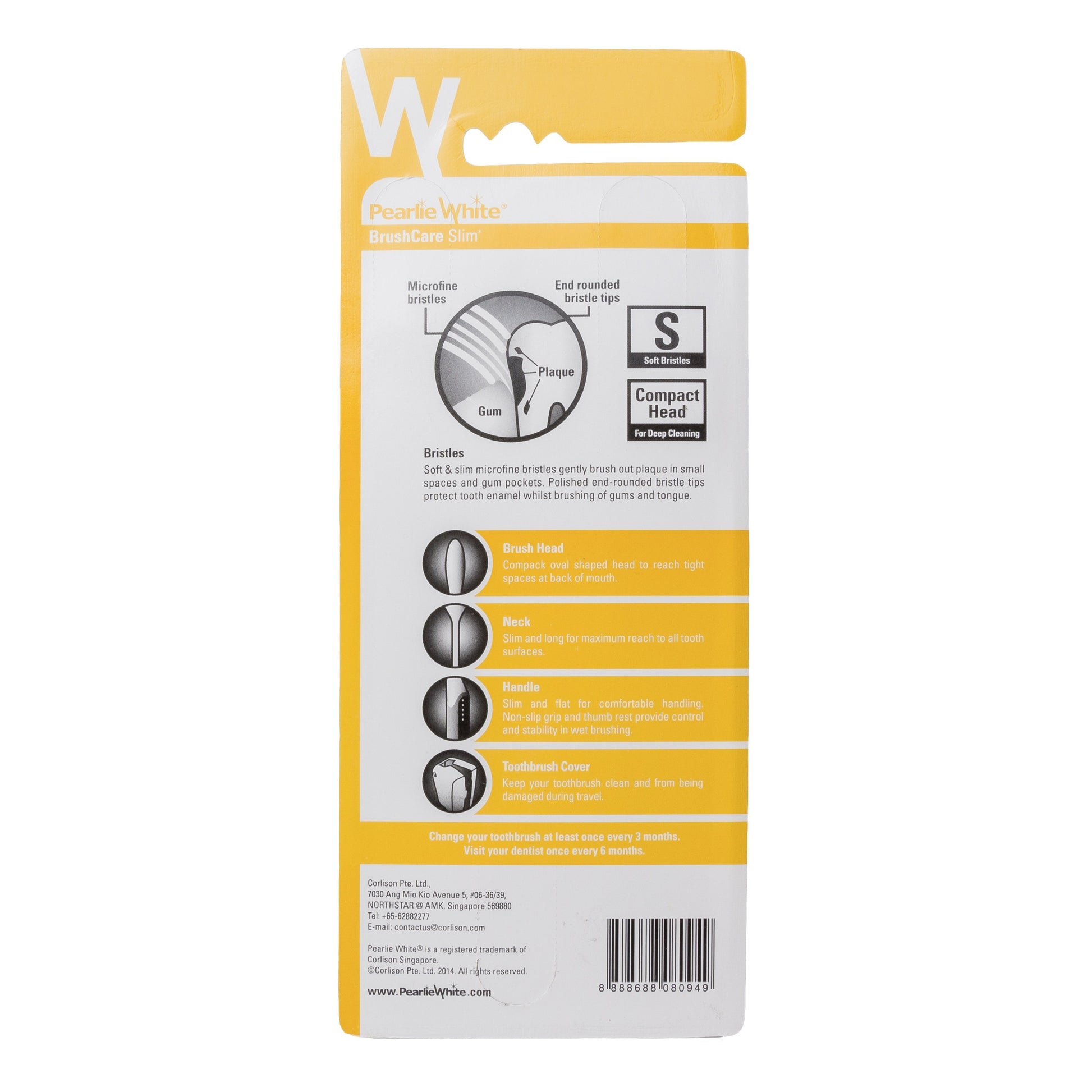 BrushCare Slim Soft Toothbrush Triple Pack | Little Baby.