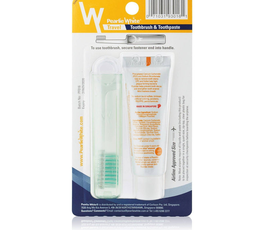 Travel Toothbrush | with Premium Toothpaste 25gm | Little Baby.