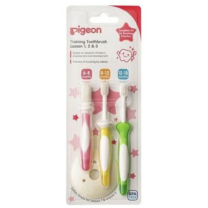 Pigeon Training Toothbrush Set | Little Baby.