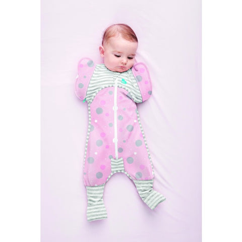 Love To Dream Swaddle UP 50/50 0.2 Tog Transition Suit - Pink | Little Baby.