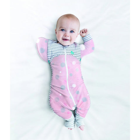 Love To Dream Swaddle UP 50/50 0.2 Tog Transition Suit - Pink | Little Baby.