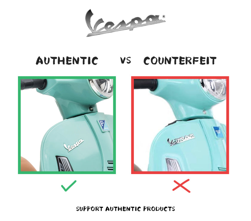 Vespa GTS Mini Electric Ride-On Kids Scooter (Assorted Designs) - Pre Order