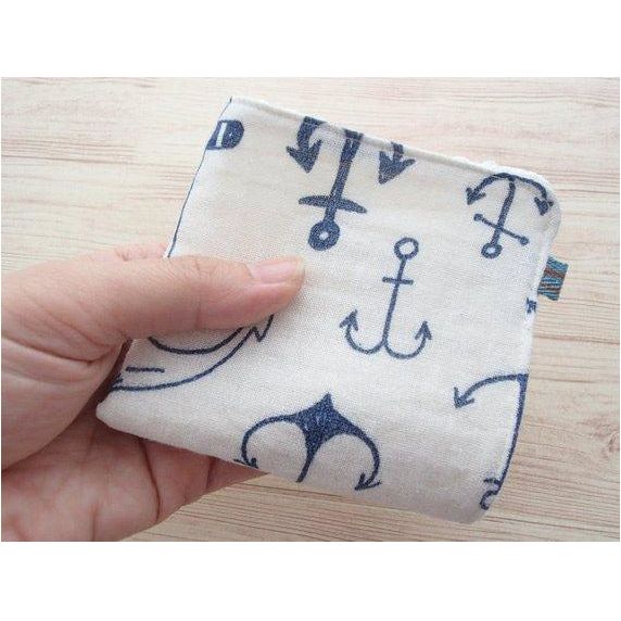 Jingle Baby Wipe Cloth Set of 6 - Japanese Double Gauze Soft Muslin - Anchor | Little Baby.