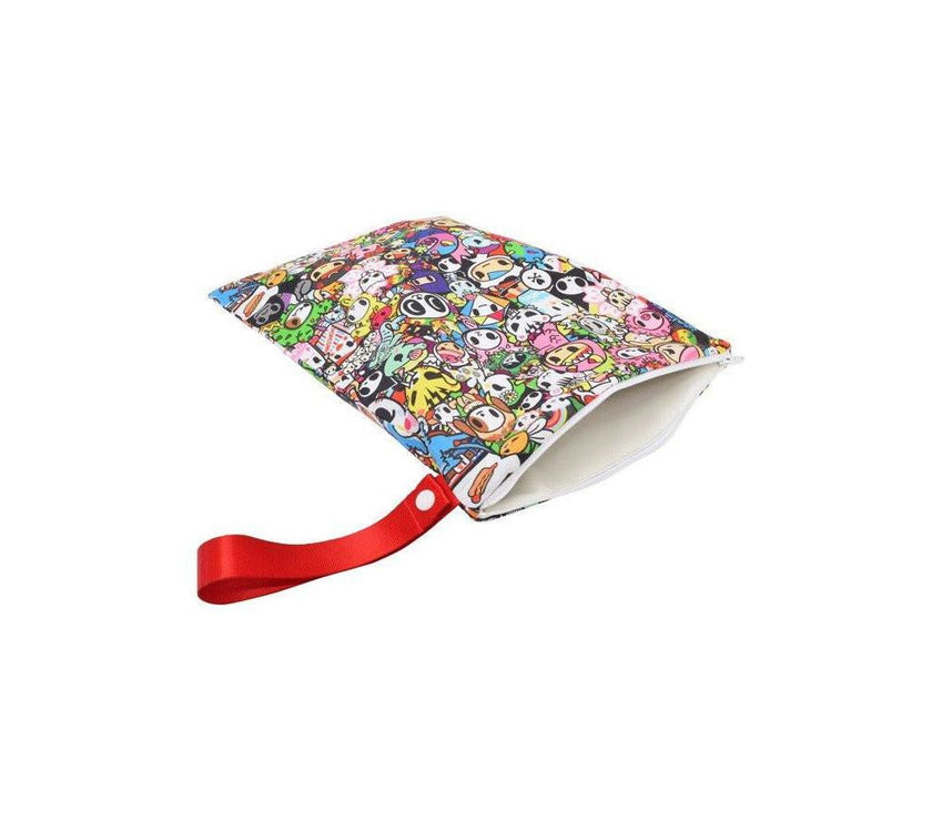 Itzy Ritzy TRAVEL HAPPENS™ SEALED WET BAG WITH HANDLE - TOKIDOKI COLLECTION | Little Baby.