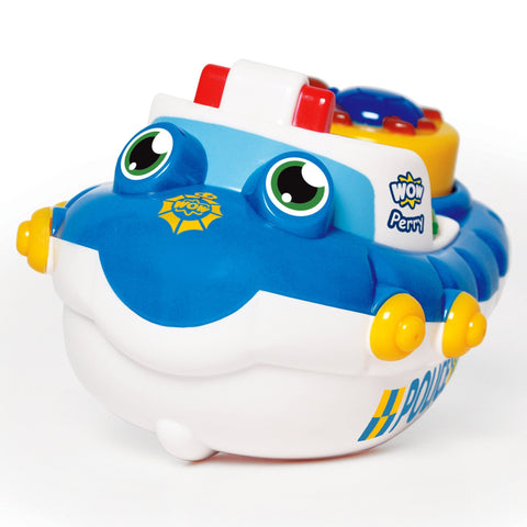 WOW Toys Police Boat Perry (Bath Toy) | Little Baby.