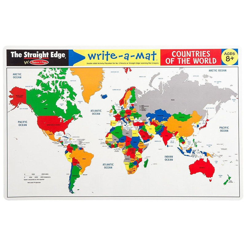 Melissa & Doug Countries of the World Write-A-Mat | Little Baby.