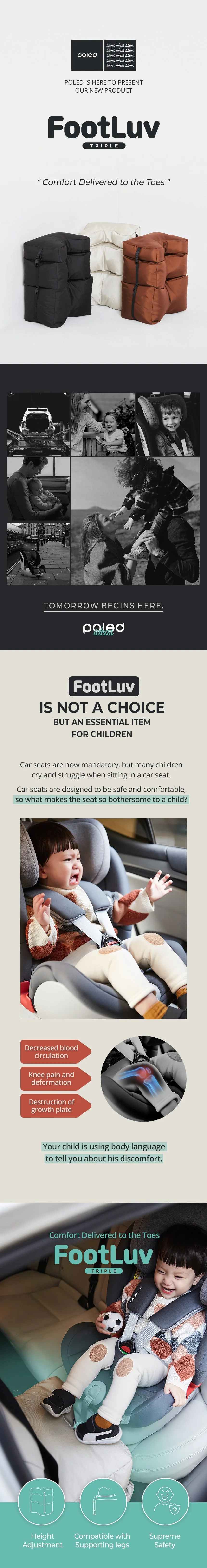 Poled FootLuv Footrest