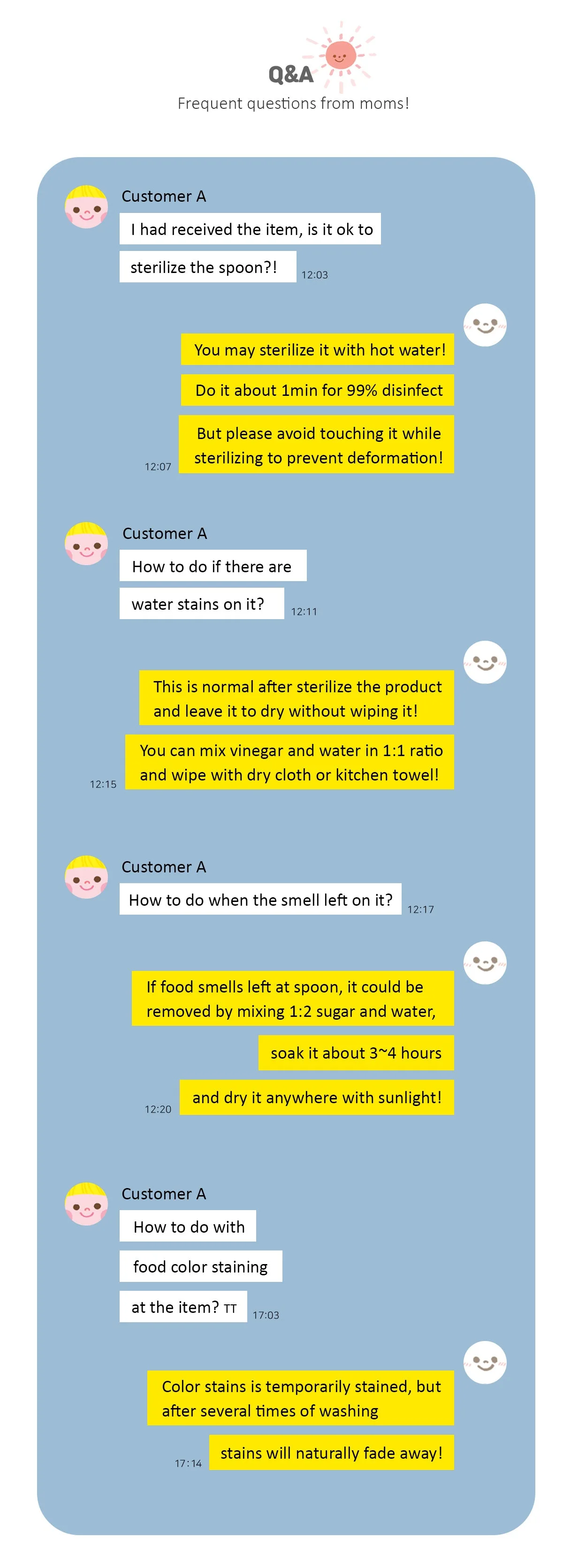 How to clean water and color stains on silicone items