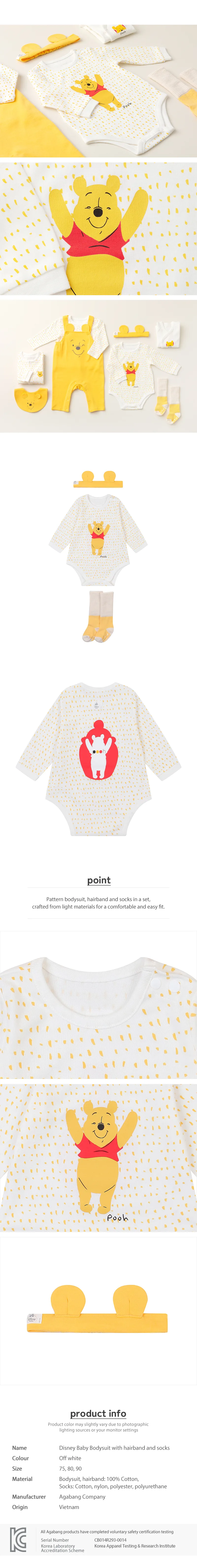 Disney Baby Bodysuit with hairband and socks